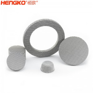 定制粉末燒結(jié)不銹鋼316L濾片孔徑1-120um可選 工業(yè)過(guò)濾用